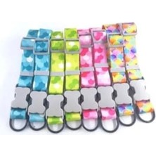 Ulu Pazarlama Gökkuşağı Desenli Baloncuklu Boyun Tasması L 2.5 cm