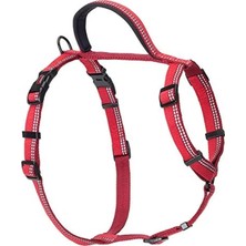 Ulu Pazarlama Yumuşak Neopren Astarlı Yansıtıcı Çizgili Köpek Koşum Takımı, Orta Boy