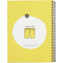 Ulu Pazarlama Hafif Kağıt Stickerli Defter, 80 Yaprak Kareli, 18.5X25CM