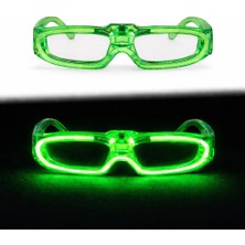 Freedom Storee Yeşil LED Işıklı Parti Gözlüğü 3 Modlu – Glow  Gece Eğlence Gözlüğü