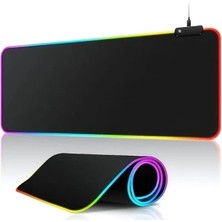 Ulu Pazarlama Rgb Işıklı Xxl Oyun Mouse Pad, 80X30 Cm, 13 Mod