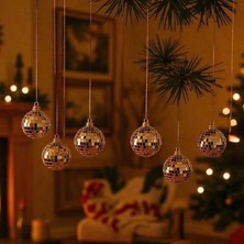 Freedom Storee 6'lı Çam Ağacı Süsü Disko Topu-4cm