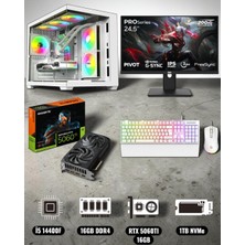 Efs I5 14400F 16GB Ram 1tb Rtx 5060 Ti 16GB Ekran Kartlı 240MM Soğutmalı 24.5 Inç Gaming Pc
