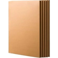 Ulu Pazarlama A5 Ebatında Kraft Kapaklı 6'lı Defter Seti, 120 Sayfa Çizgili ve Kareli