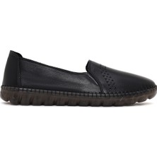 Derimod Kadın Siyah Deri Comfort Ayakkabı 26PFD501318