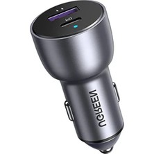 Ulu Pazarlama 52.5 W Çift Port Hızlı Araç Şarj Cihazı, USB C-Usb A Uyumlu