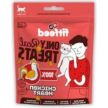 Ulu Pazarlama Freeze-Dried Tavuk Yürek Kedi Ödül Maması 40G, Lezzetli