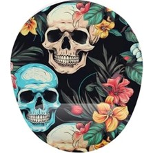 Ulu Pazarlama Kuru Kafa Çiçek Desenli Bilek Destekli Mouse Pad