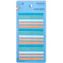 Ulu Pazarlama 15 Renkli Şeffaf Pet Index, Post-It ve Sticky Note Seti