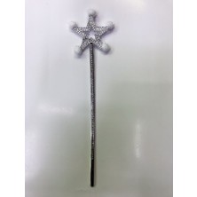 Najmaddin Yıldız Peri Asası Sihirli Değnek Beyaz Ponponlu