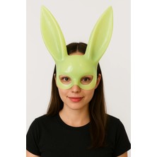 Freedom Storee Karanlıkta Parlayan Fosforlu Tavşan Maskesi – Glow Bunny Masquerade Maske (32X22 Cm)