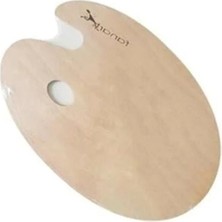 Ulu Pazarlama Mdf Oval Palet, 20X30X0,3 cm Ölçülerinde Boyama Için Uygun
