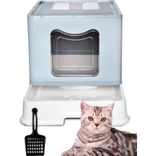 Ulu Pazarlama Kapalı Kedi Tuvaleti, Çift Filtreli Çekmeceli Tasarım, 50X40X39 cm