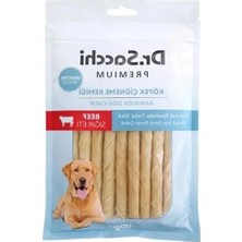 Ulu Pazarlama 5" Uzunluğunda Doğal Sığır Derisi Köpek Ödülü Seti