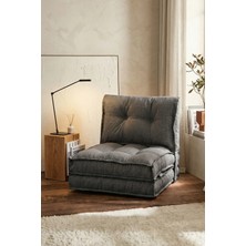 Homedius Mila Antrasit Renkli Katlanır Tek Kişilik Uzanma Koltuğu Ergonomik Tasarım ile Konforlu Oturum Sağlar