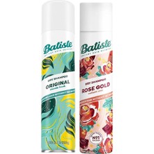 Batiste Orijinal + Rose Gold Kuru Şampuan 200 ml × 2 Set – Temizliğe Gül Esintisi Kat