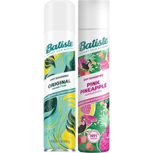 Batiste Kuru Şampuan Seti 200 ml × 2 Hacim Verici Alkol İçermez Tropikal Ferahlık