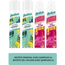 Batiste Kuru Şampuan Seti 4’lü – Orijinal 200 ml X2 + Xxl Volume 200 ml X2