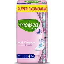 Najmaddin Ultra Hijyen Anatomik Gece Ped Süper Eko 16 Adet