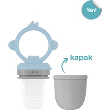 OiOi Püre Meyve Sebze Süzgeci - Mineral Blue/Powder Grey