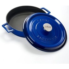 PremiumPort Yayvan Tencere 28 cm – Trendy Mavi, Dayanıklı ve Şık Mutfak Gereçleri