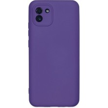 Freedom Storee Samsung Galaxy A03 Kılıf Nano Içi Kadife Silikon - Mor