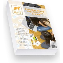 Rovi Everyday Parlak Fotoğraf Kağıdı 230gsm A3 50 Yaprak Suya Dirençli Hızlı Kuruyan