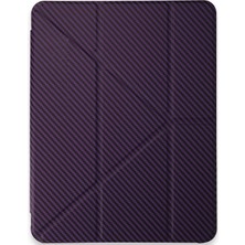 Eco Port Apple Ipad Pro 11 (2024) Kılıf Color Karbon Tablet Kılıfı - Derin Mor