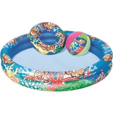 Die Grup Bestway 2 Bölmeli Havuz + Simit + Deniz Topu 51124