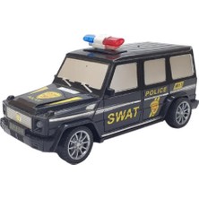 Die Grup Uzaktan Kumandalı Mercedes Polis Jeep 1:20 Ölçek 18 cm Siyah - 13578-887