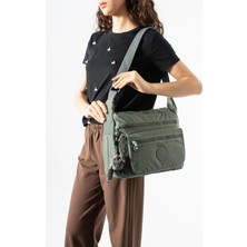 571 Collections Çanta Çapraz Askılı Ultra Hafif Çok Cepli Bayan Omuz Çantası Gri(Model: 571-6B)