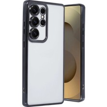 Eco Port Samsung Galaxy S25 Ultra Kılıf Razer Lensli Silikon - Siyah