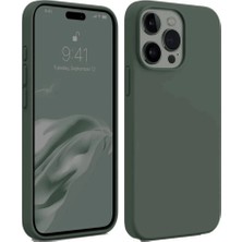 Eco Port Apple Iphone 15 Pro Kılıf First Silikon - Koyu Yeşil