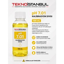 Tekno İstanbul pH 7.01 Kalibrasyon Sıvısı Tampon Çözelti 100 mL