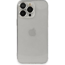 Eco Port Apple Iphone 13 Pro Max Kılıf Luko Lens Silikon - Gümüş