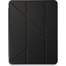 Eco Port Apple Ipad Pro 11 (2024) Kılıf Color Karbon Tablet Kılıfı - Siyah