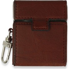 Eco Port Apple Airpods 2 (2.nesil) Deri Kılıf - Bordo