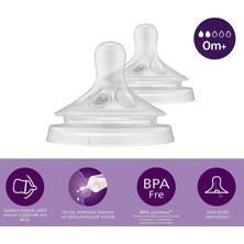 Die Grup Philips Avent Doğal Tepkili Natural Response 2li Biberon Emziği 2no 0+ Ay