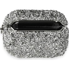 Eco Port Apple Airpods 3 (3.nesil) Mira Taşlı Kılıf - Gümüş