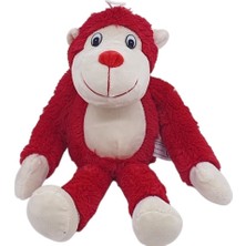 Die Grup Peluş Maymun 40 cm - Yumuşak Peluş - G5501 - Kırmızı