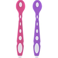 Die Grup Babyjem Silikon Mama Kaşığı 563 Pembe Mor