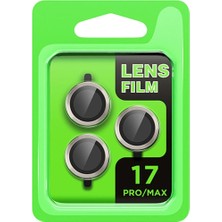 Eco Port Apple Iphone 17 Pro Raze Metal Kamera Lens - Gri