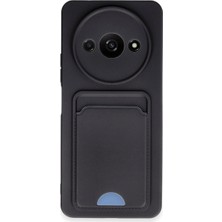 Eco Port Xiaomi Redmi A3 4g Kılıf Kelvin Kartvizitli Silikon - Siyah