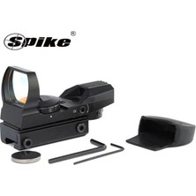 Spike 1X22X33MM Red Dot Refleks Dürbün  4 Farklı Nişangah Tipi 11MM Ray Uyumlu
