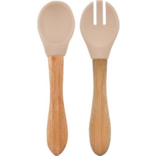 Die Grup Oioi Mama Kaşığı ve Çatal Seti Bubble Beige