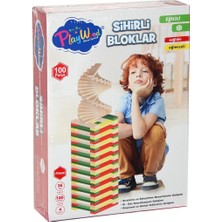 Die Grup ONY-358 Ahşap 100 Parça Sihirli Bloklar