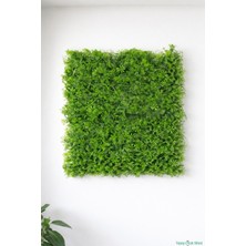 Yapay Çiçek Sitesi Yapay Yoğun Yapraklı Bitki Paneli 45X65 cm Yonca