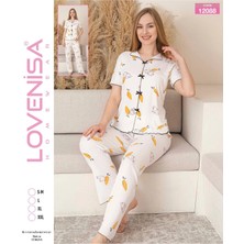 Pms Lovenisa 12088 Kadın Kaşkorse Düğmeli Pijama Takımı