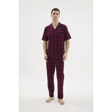 Pms Kocabey KKT-26158 Erkek Apaj Yaka Düğmeli Pijama Takımı