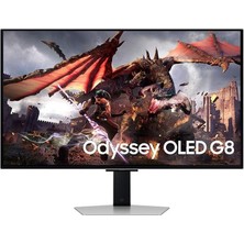 Samsung Odyssey G8 LS32DG802SUXUF 32" 0.03 Ms 4K Pivot 240 Hz OLED Oyuncu Monitörü Outlet